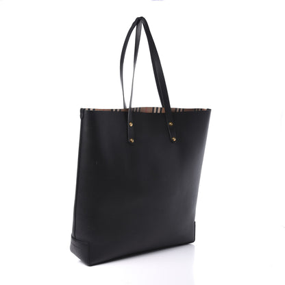 Burberry Calfskin Crest Embossed Large Tote Black 3 of 8