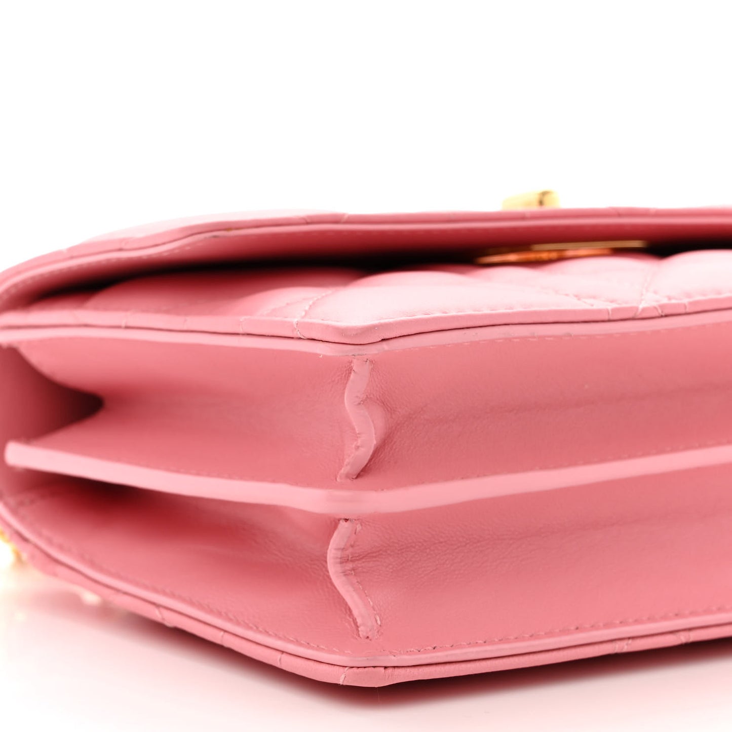 Lambskin Macrocannage Mini Miss Caro Bag Pink