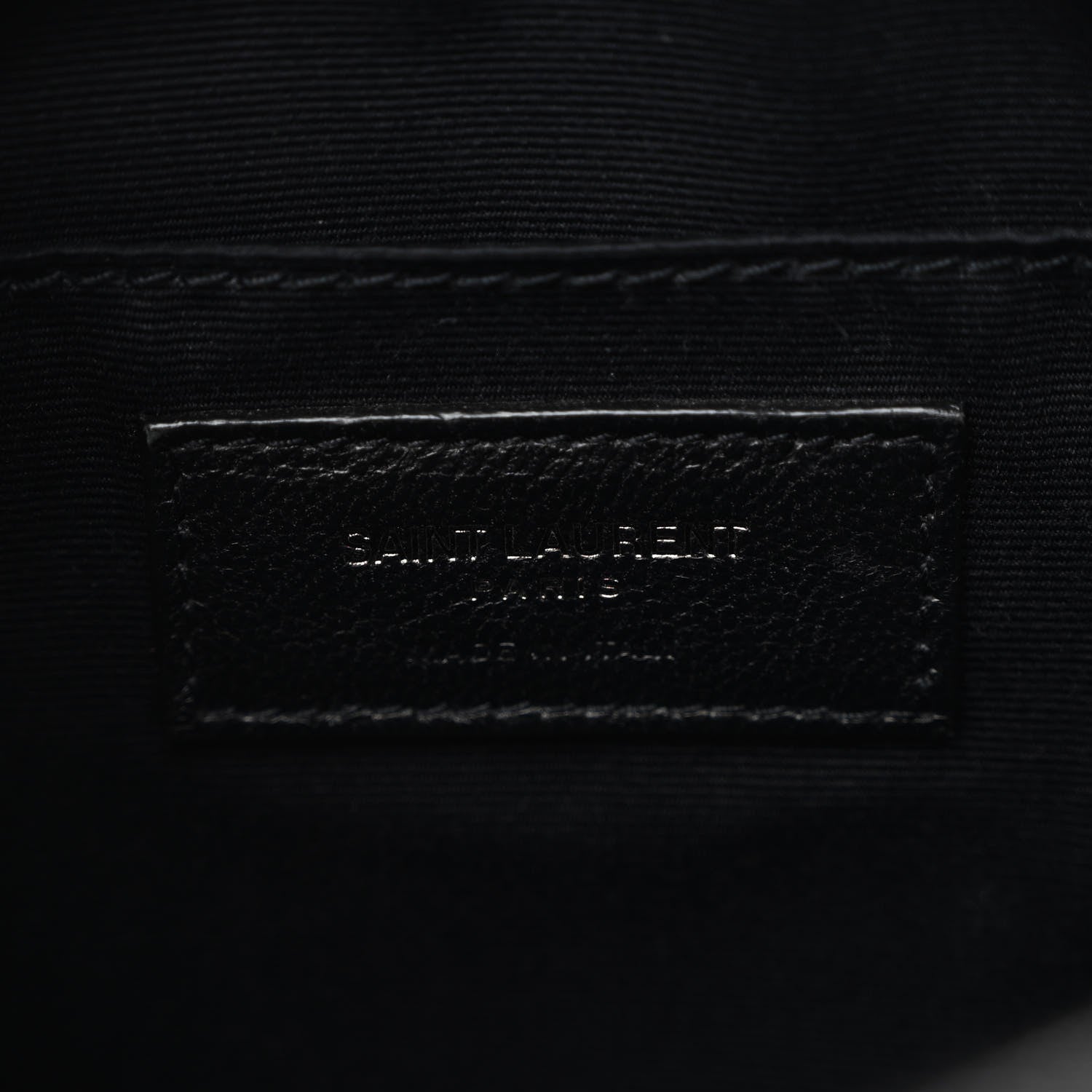 Saint Laurent Lambskin Monogram Small Lou Camera Bag Black 6 of 10