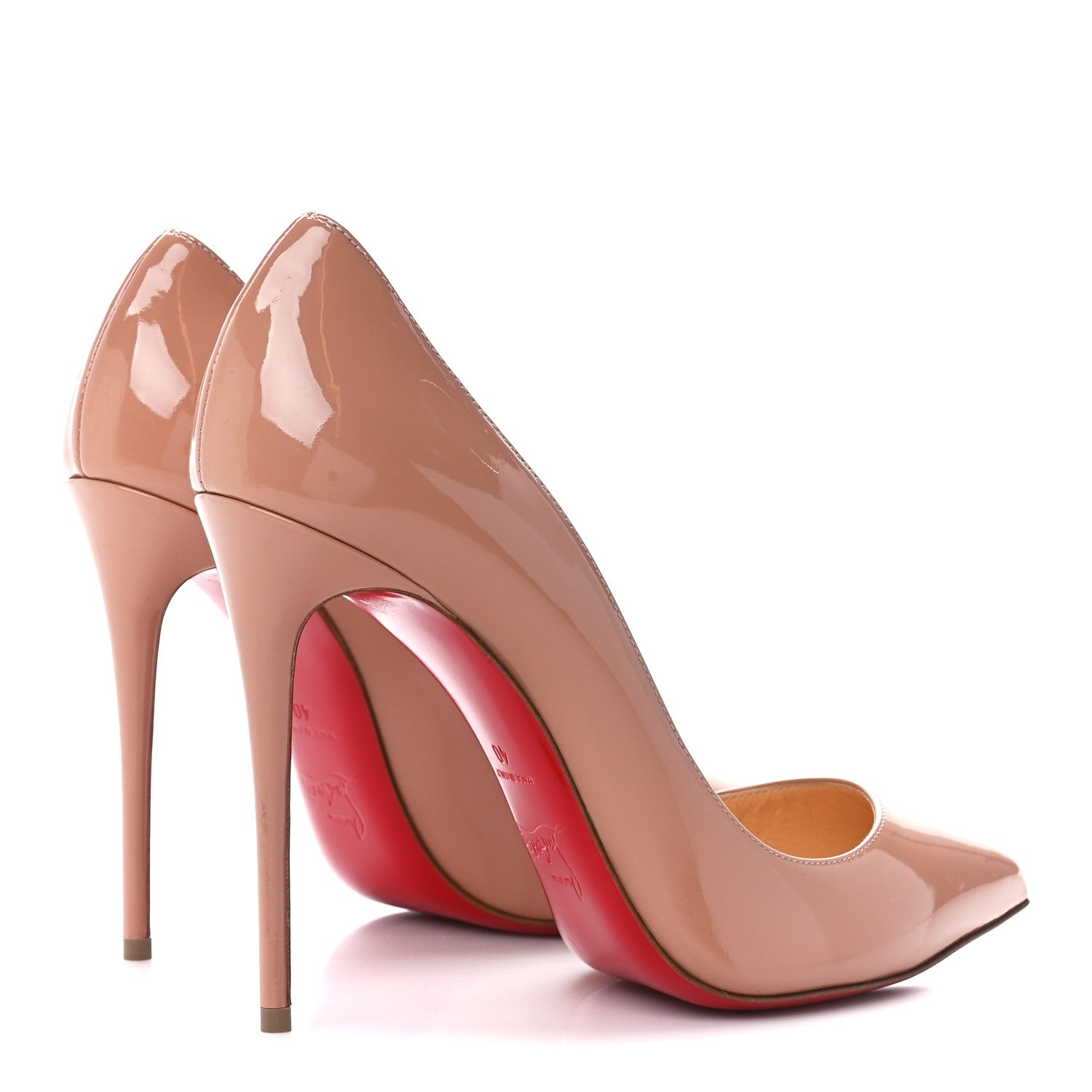 Christian Louboutin Patent So Kate 100 Pumps 40 Nude 4 of 7