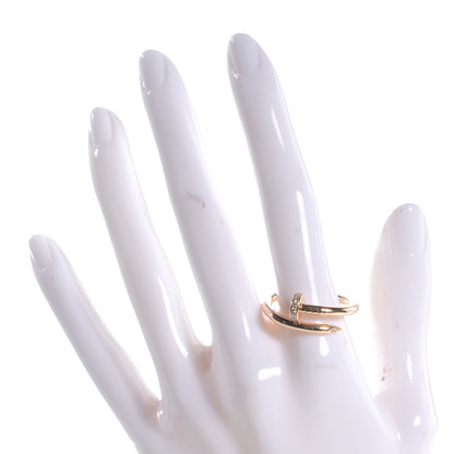 Cartier 18k Pink Gold Diamond Juste Un Clou Ring Size 62 10 2 of 5