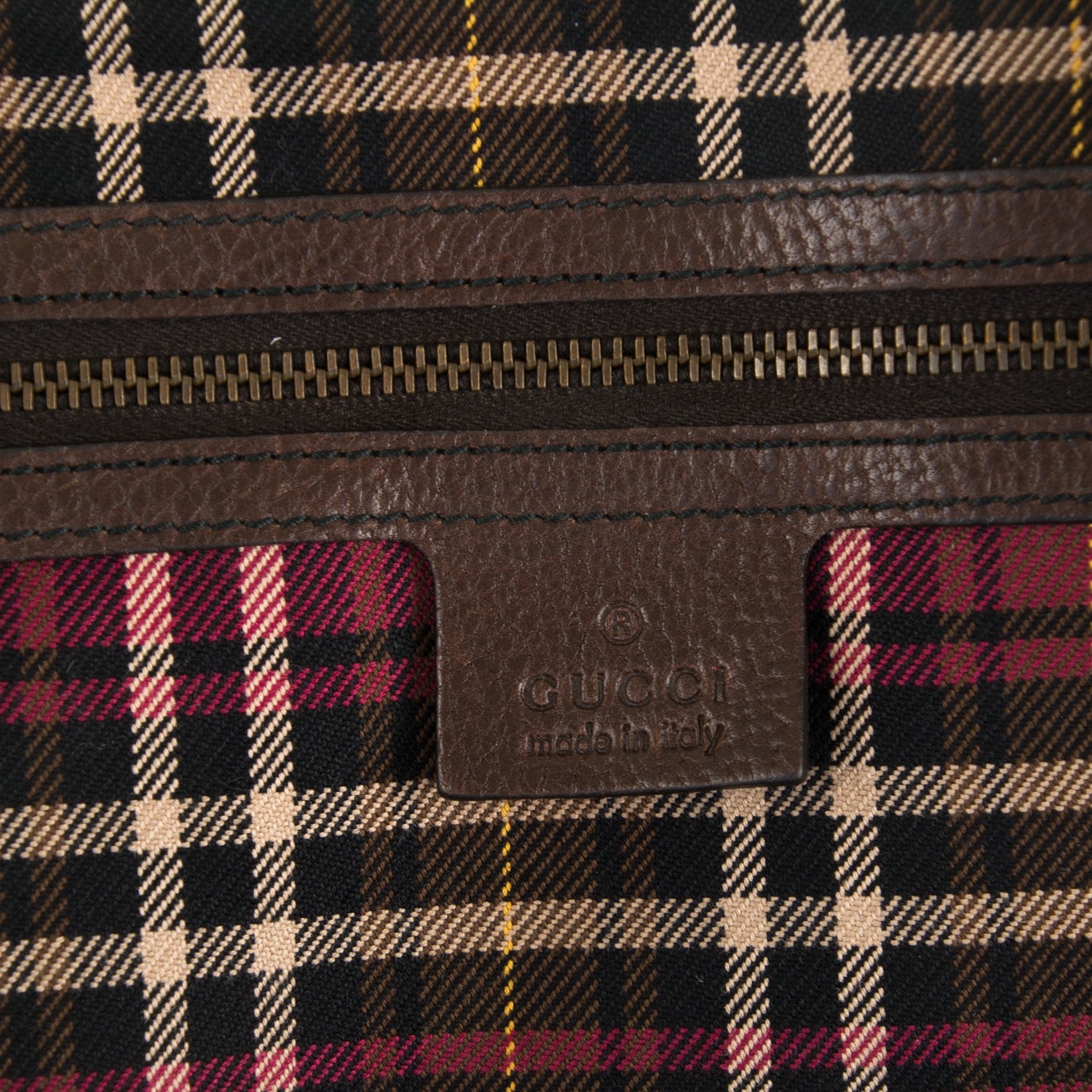 Gucci Crystal Monogram Medium Babouska Studded Boston Dark Brown 6 of 7