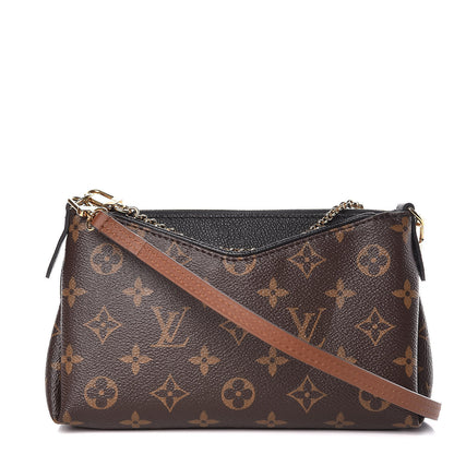 Louis Vuitton Monogram Pallas Clutch Black 1 of 12