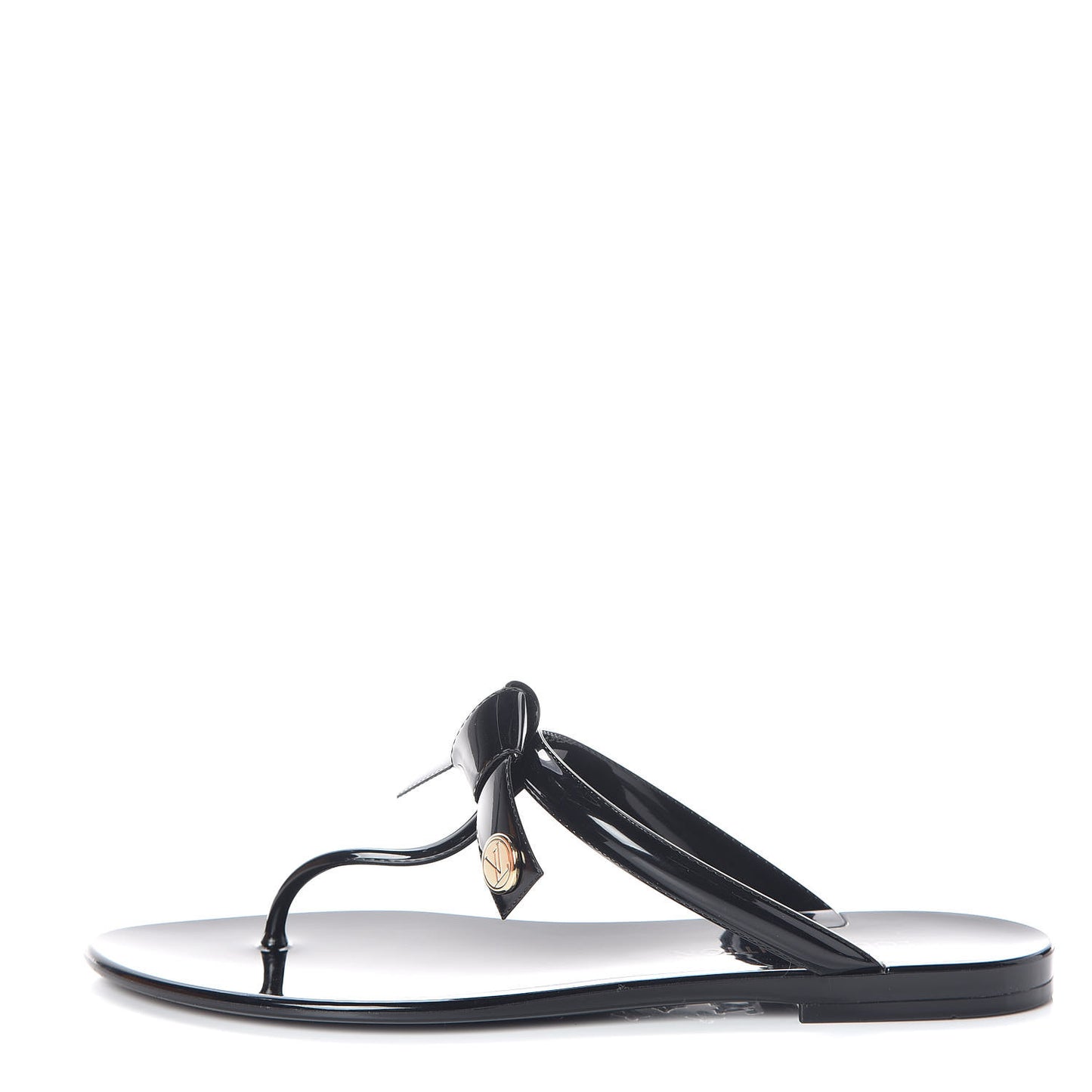 Patent Seastar Thong Sandals 38 Black