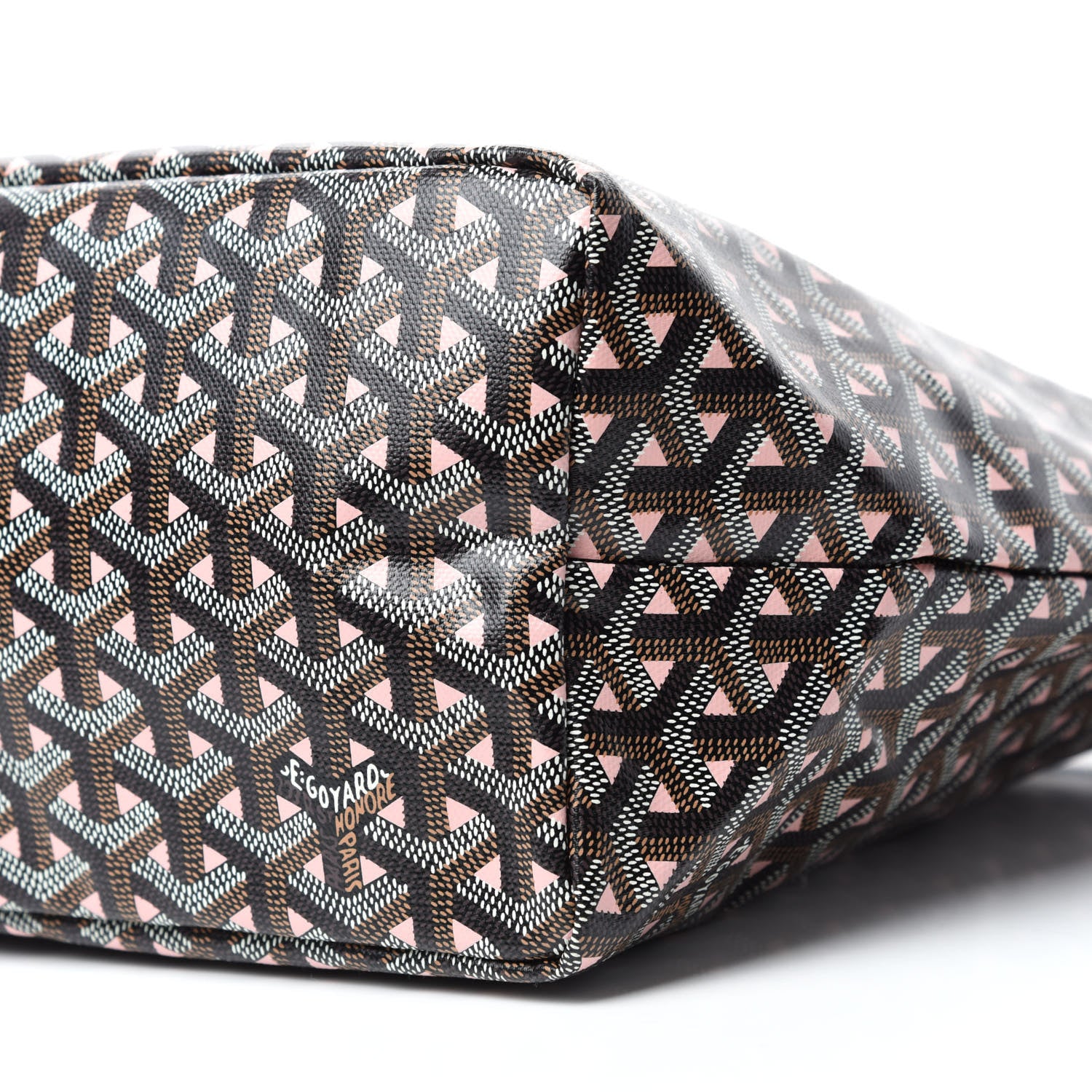 Goyard Goyardine Saint Louis Claire Voie PM Black Pink 7 of 10