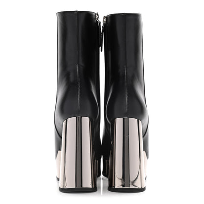 Gucci Malaga Kid Chrome Ankle Boots 36 Black 6 of 14