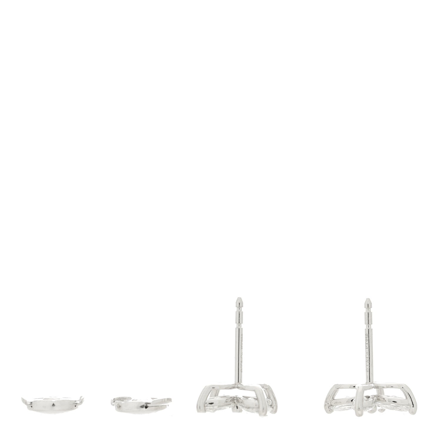 Tiffany Platinum Diamond Large Victoria Earrings 4 of 5