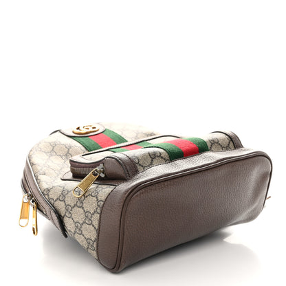 Gucci GG Supreme Monogram Calfskin Web Small Ophidia Day Backpack Beige Ebony New Acero 4 of 10