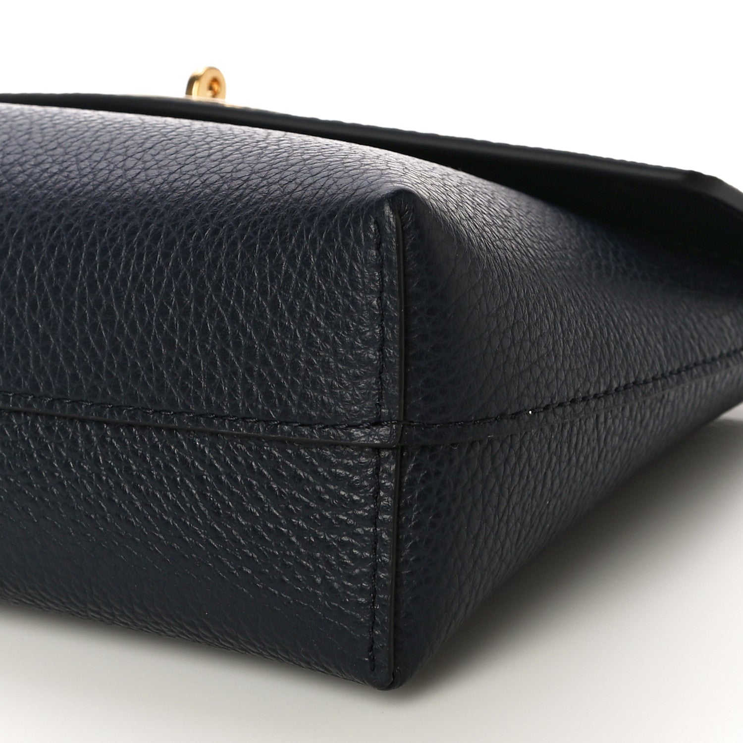 Mulberry Classic Grain Calfskin Darley Cosmetic Pouch Bright Navy 9 of 9