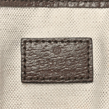Gucci GG Supreme Monogram Textured Calfskin Medium Ophidia Shoulder Tote Bag Beige Ebony New Acero 6 of 9