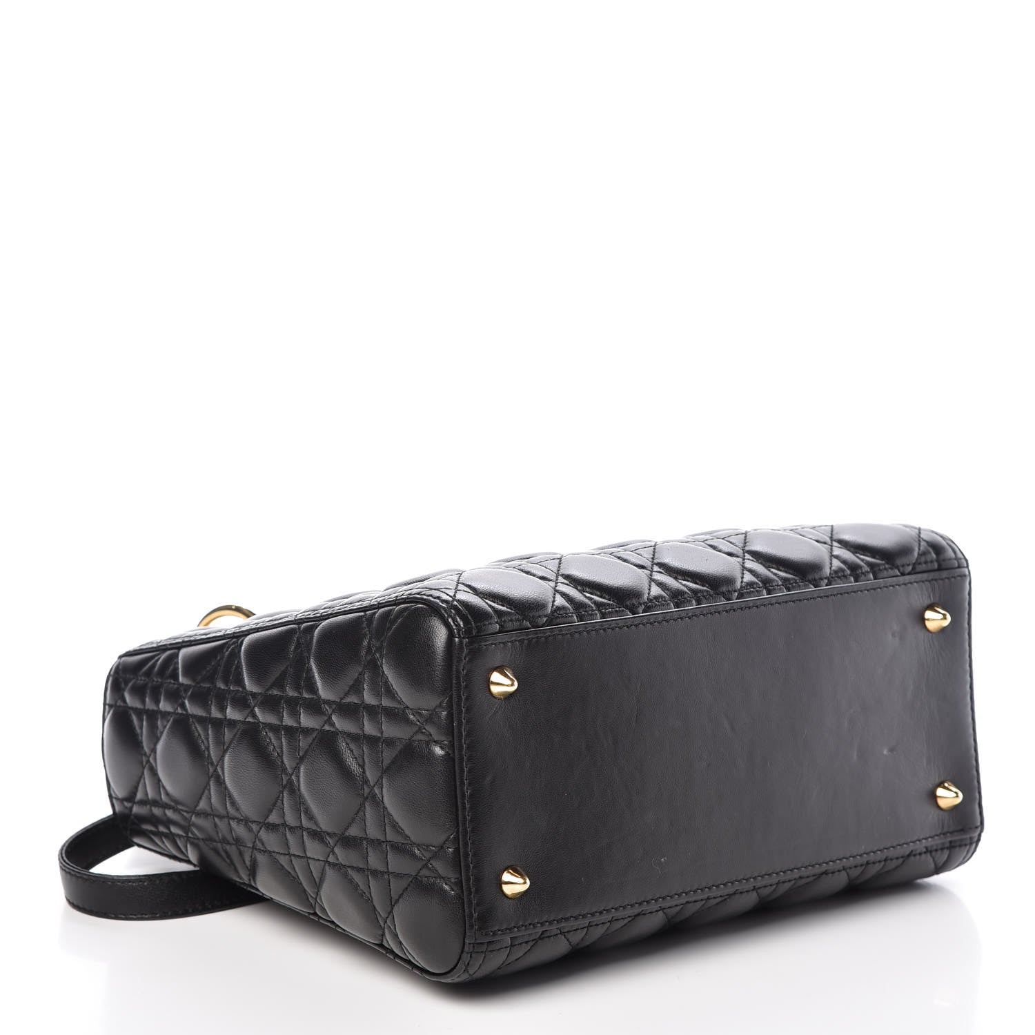 Christian Dior Lambskin Cannage Medium Lady Dior Black 5 of 17
