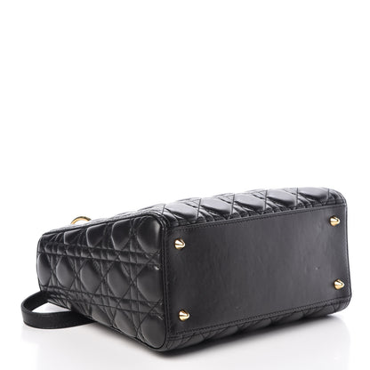 Christian Dior Lambskin Cannage Medium Lady Dior Black 5 of 17