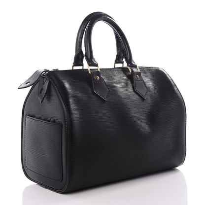Louis Vuitton Epi Speedy 25 Black 2 of 8