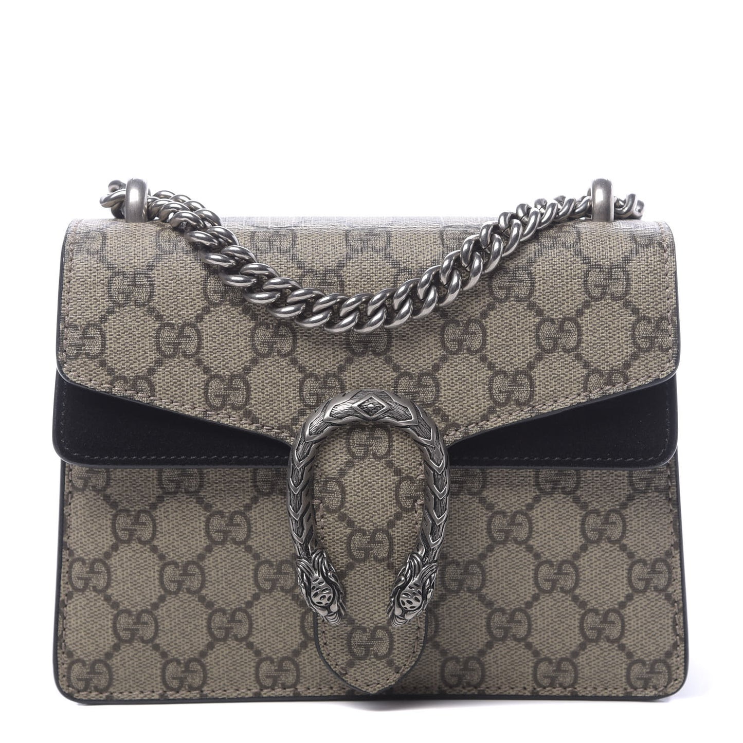 GG Supreme Monogram Mini Dionysus Shoulder Bag Black