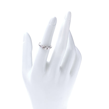 Cartier Platinum Diamond .27ct Ballerine Solitaire Engagement Ring 51 5.75 2 of 6