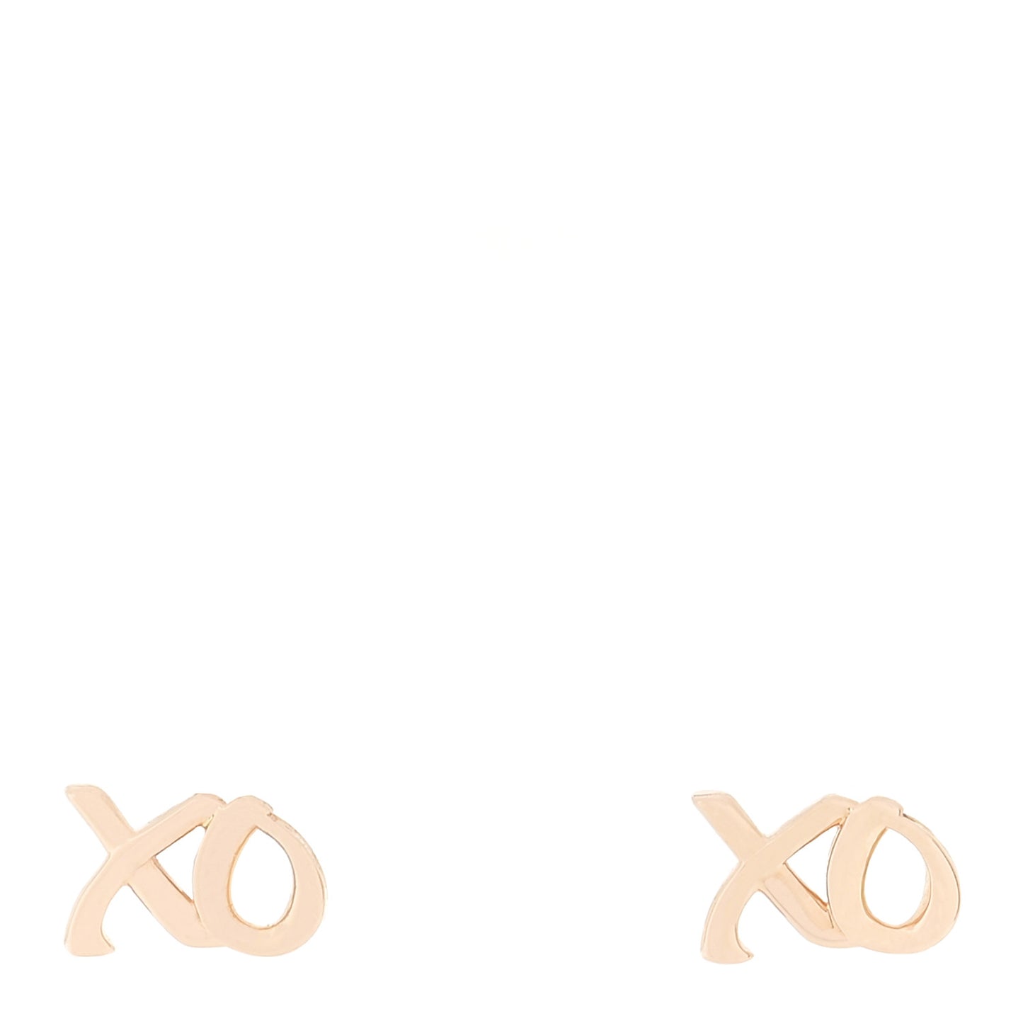 18K Rose Gold Paloma's Graffiti Love and Kisses Earrings