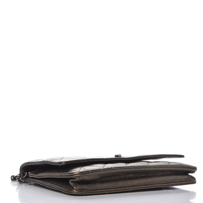 Chanel Metallic Aged Calfskin Quilted Reissue Wallet On Chain WOC Bronze 4 of 8