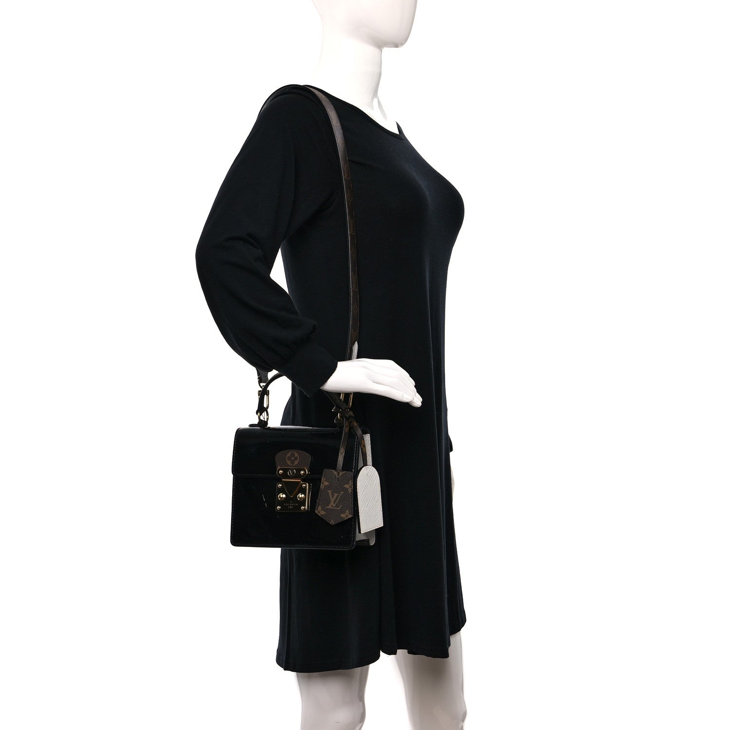 Louis Vuitton Vernis Epi Monogram Spring Street Black 2 of 10
