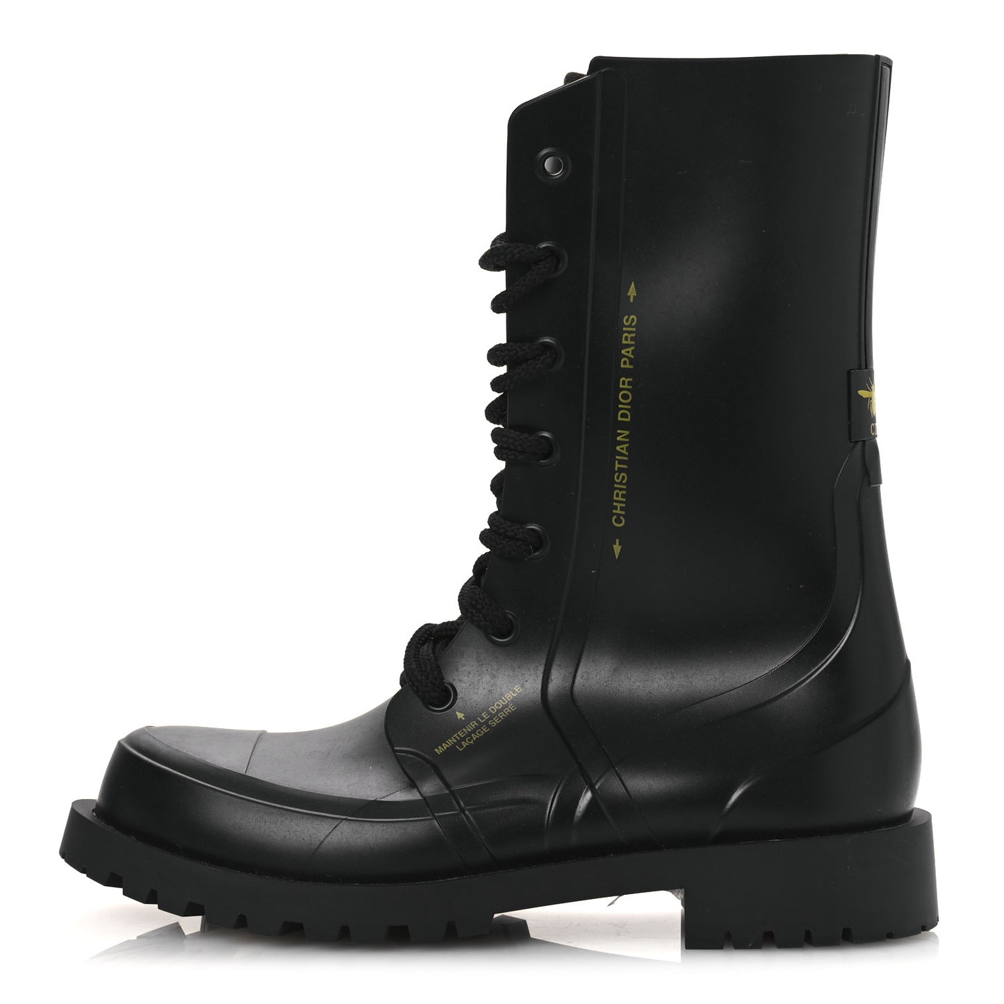 Rubber Diorcamp Low Boots 42 Black