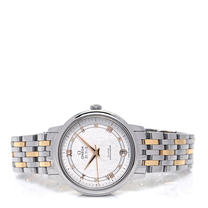 Omega Stainless Steel 18K Yellow Gold Diamond 32mm De Ville Co-Axial Automatic Watch 424.13.33.20.52.001 2 of 5