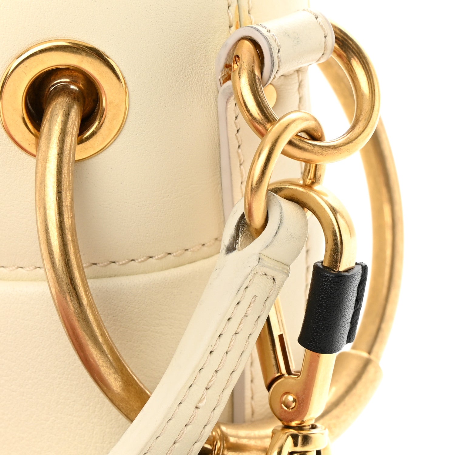 Chloe Smooth Calfskin Mini Roy Bucket Bag Natural White 16 of 19