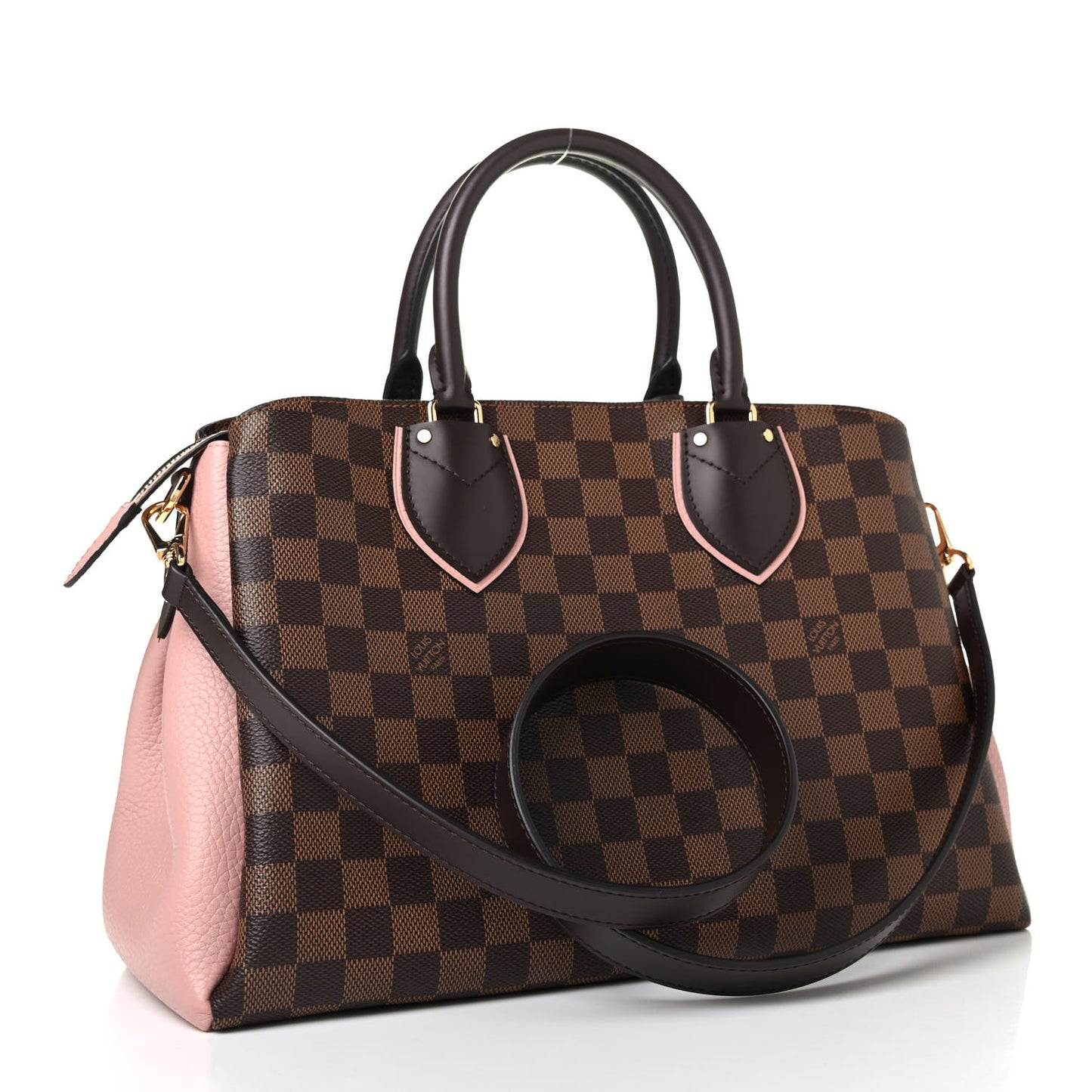 Cuir Taurillon Damier Ebene Normandy Magnolia