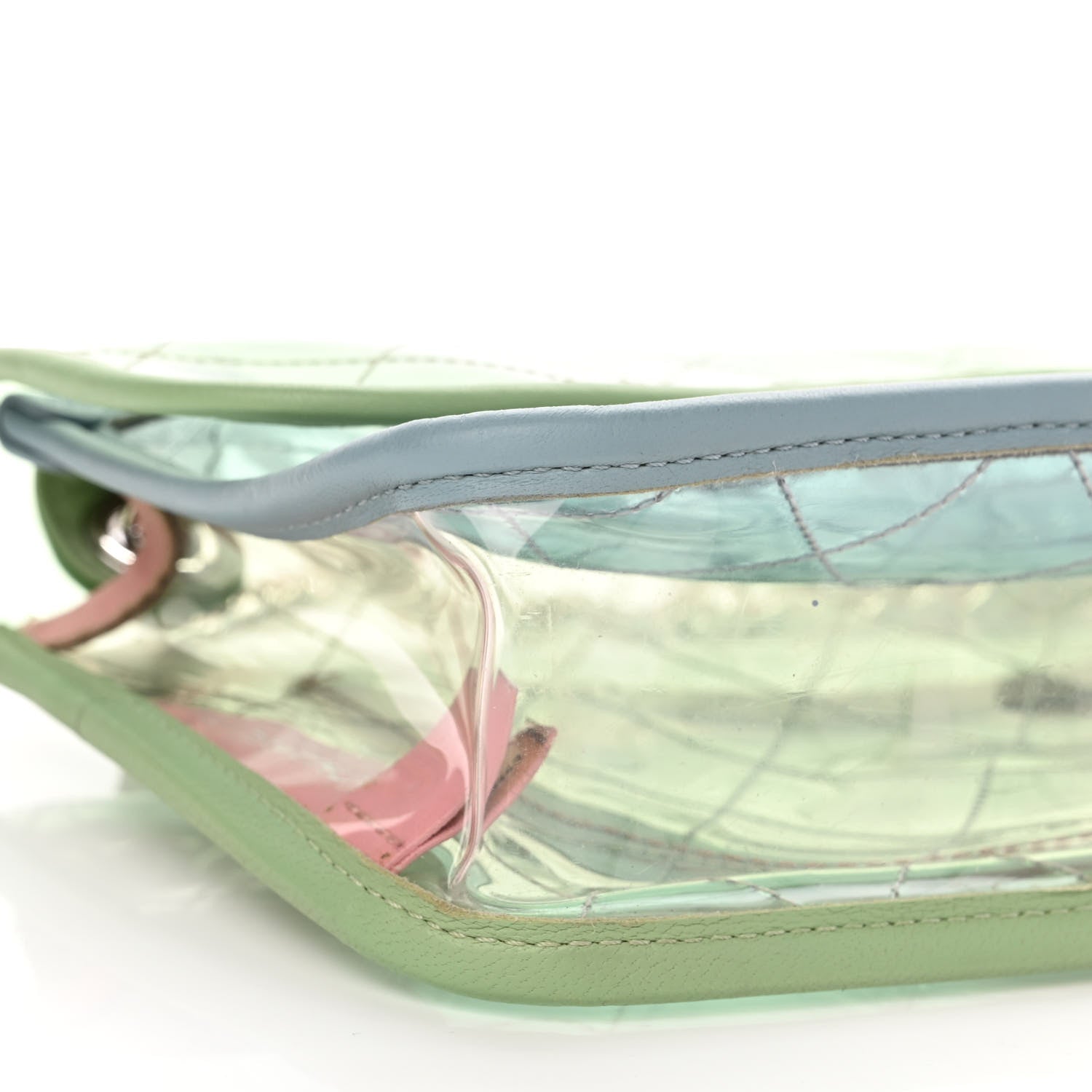 Chanel Lambskin PVC Quilted Medium Coco Splash Flap Blue Green 9 of 10