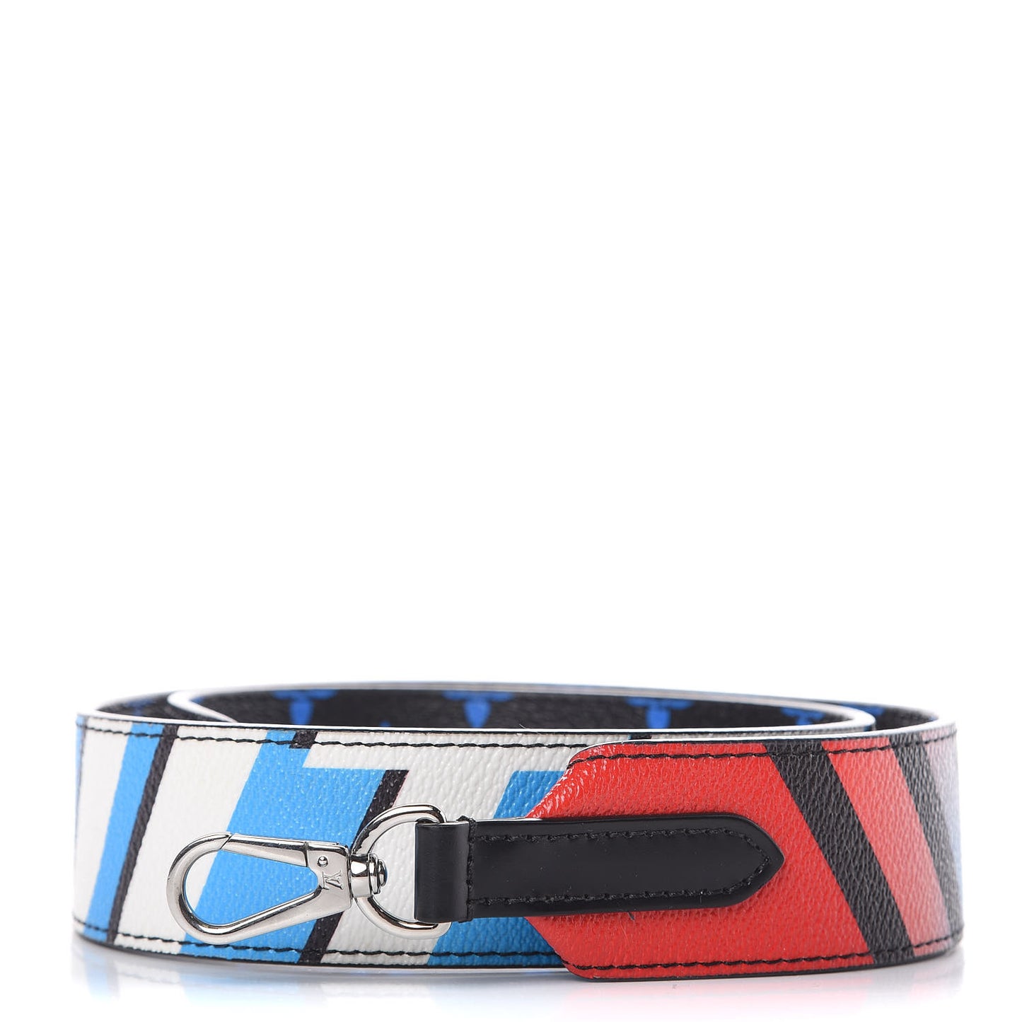 Canvas Bandouliere Shoulder Strap Black Bleu Digital