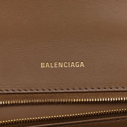 Balenciaga Coated Canvas BB Monogram Small Hourglass Top Handle Bag Beige Brown 5 of 10