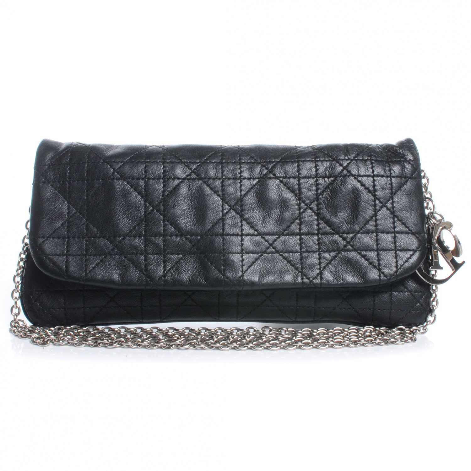 Christian Dior Calfskin Cannage Cross Body Bag Black 1 of 8