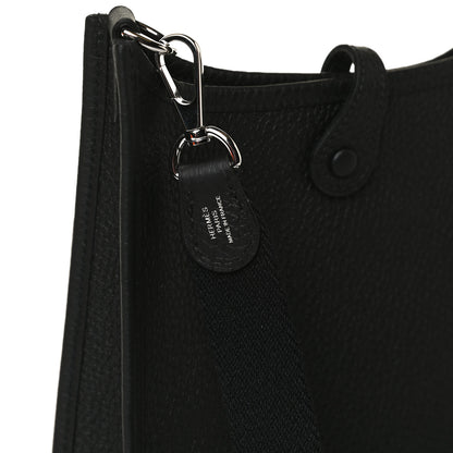 Hermes Taurillon Clemence Evelyne TPM Black 11 of 12