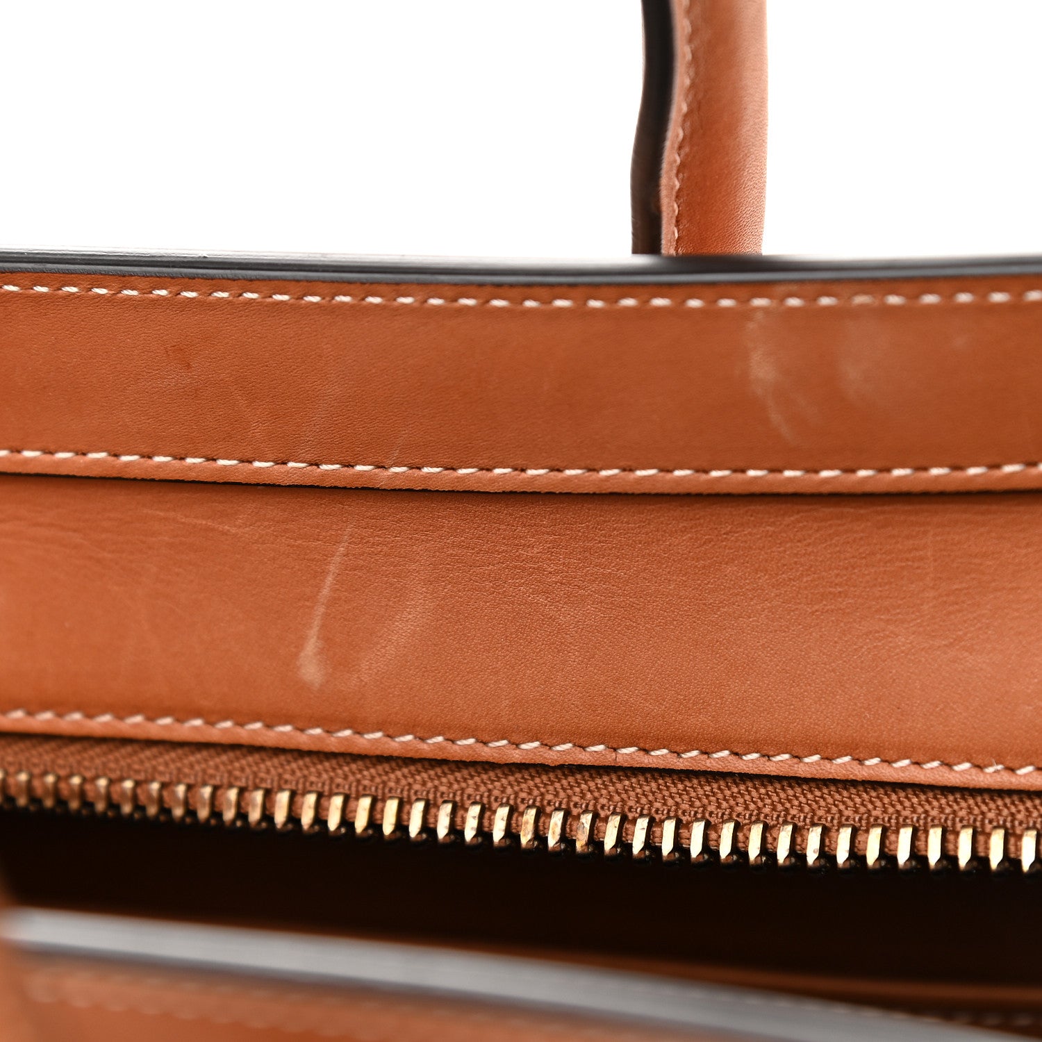 Celine Textile Smooth Calfskin Micro Luggage Multicolor Khaki Tan 7 of 10