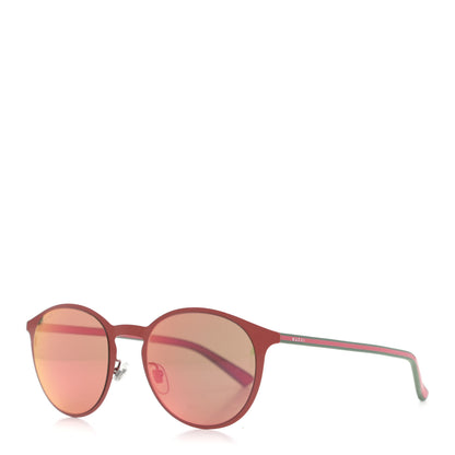 Gucci Round Sunglasses GG0504S Red Green 1 of 7