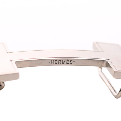 Hermes Brushed Palladium 32mm Quizz H Belt Buckle 4 of 4
