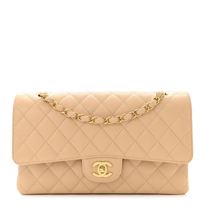 Chanel Caviar Quilted Medium Double Flap Beige Clair 1 of 11