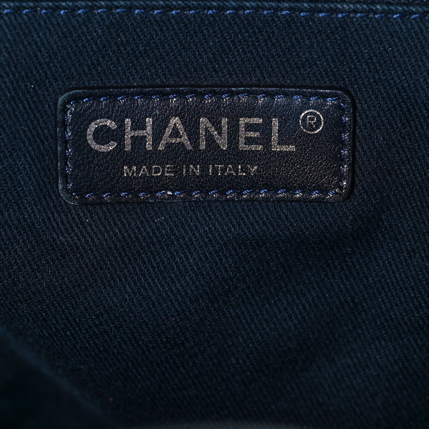 Denim Medium Deauville Tote Dark Blue