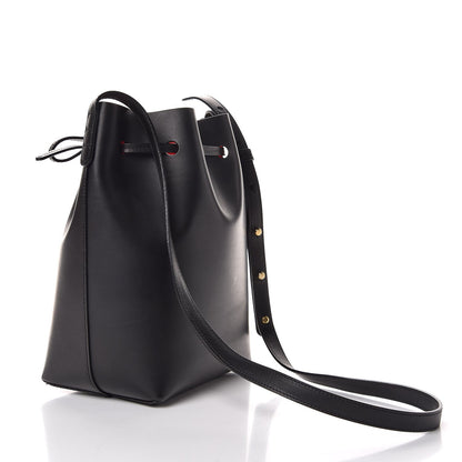 Mansur Gavriel Calfskin Mini Bucket Bag Black Flamma 3 of 7