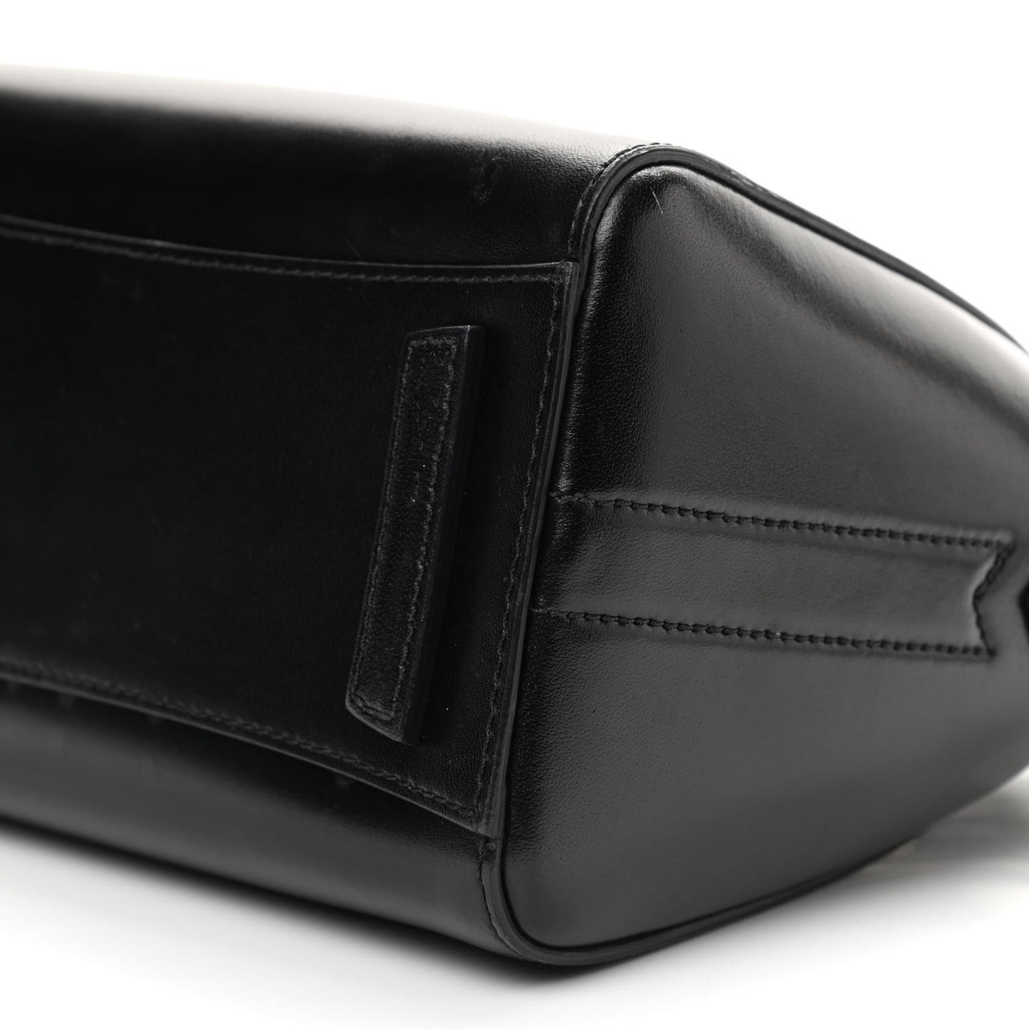 Shiny Lord Calfskin Mini Antigona Black