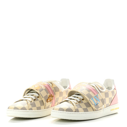 Louis Vuitton Damier Azur Summer Trunks Frontrow Sneaker 37 3 of 9
