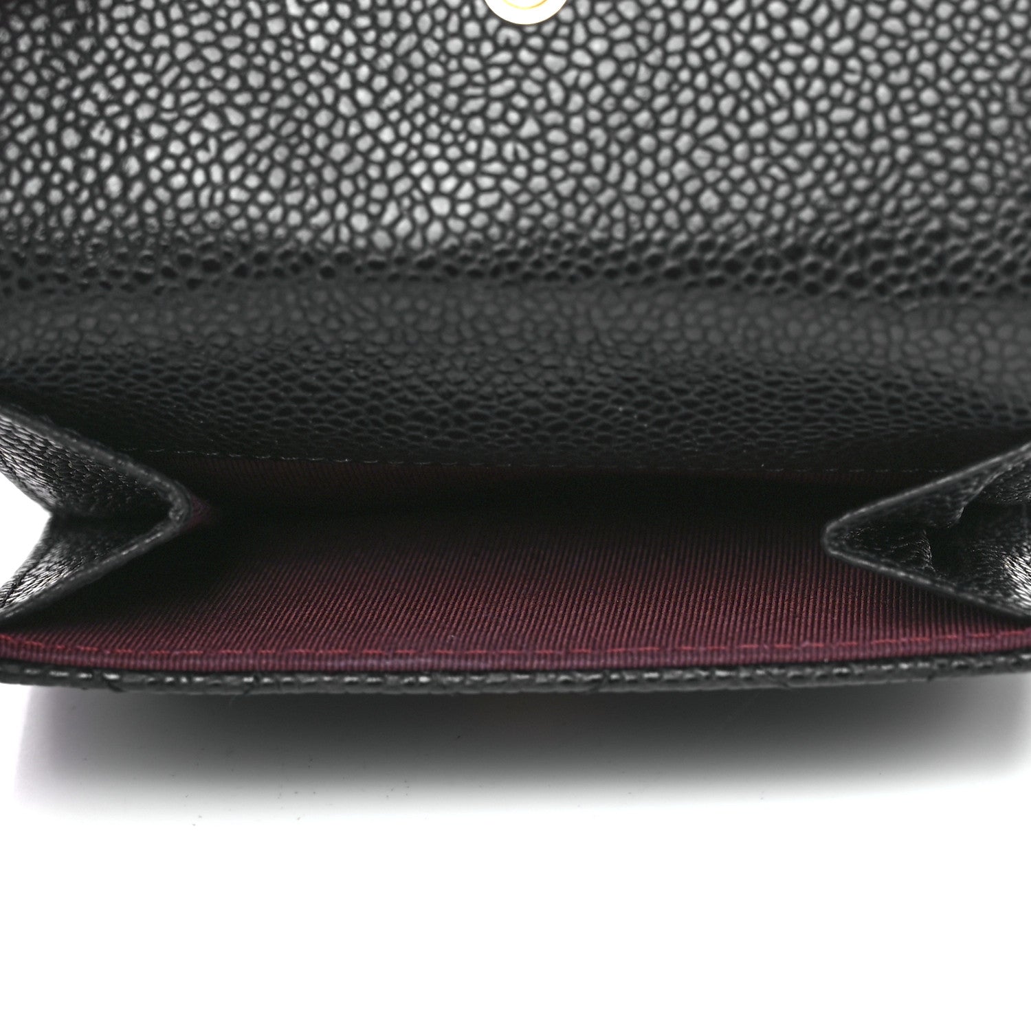 Chanel Caviar Quilted Compact French Flap Wallet Black 5 of 14