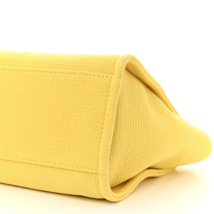 Chanel Mixed Fibers Small Deauville Tote Yellow 10 of 12