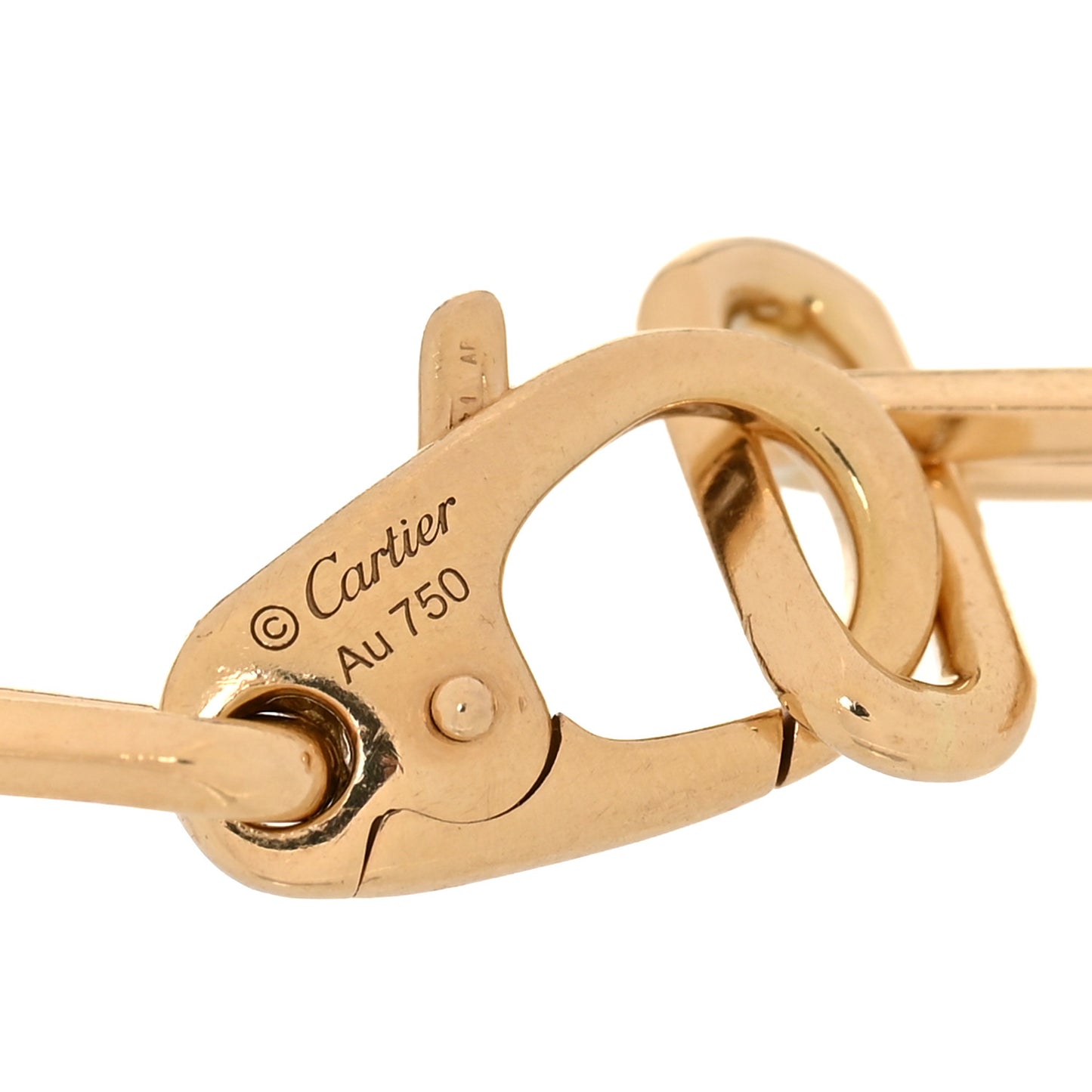18K Yellow Gold Santos de Cartier Link Chain Bracelet