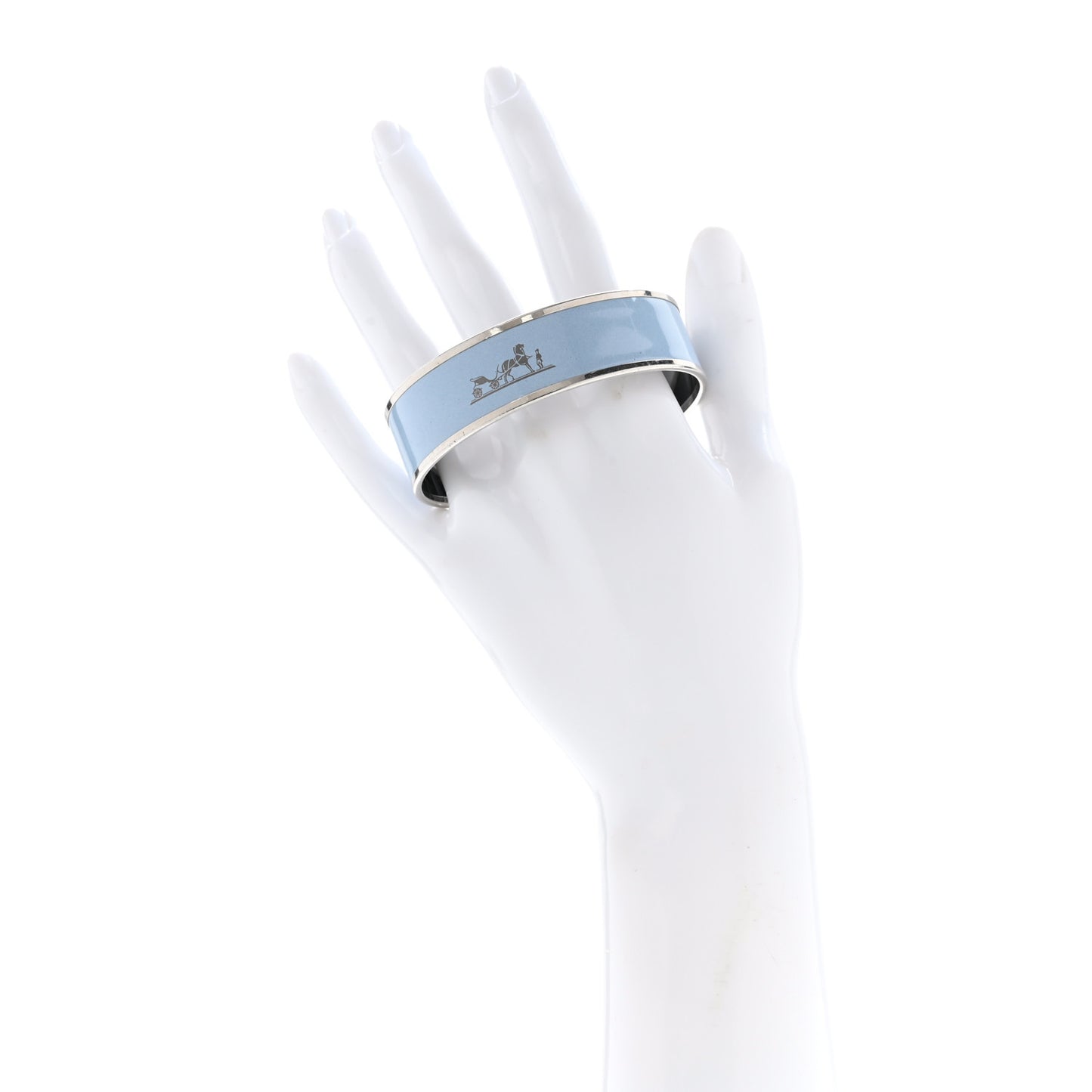 Enamel Printed Wide Caleche Bracelet 62
