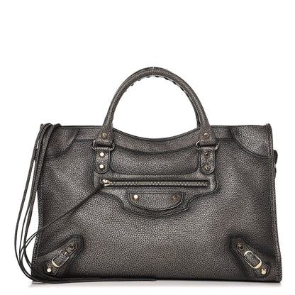 Balenciaga Grained Calfskin Classic Gold Hardware City Ombre Grey Gradient 1 of 11