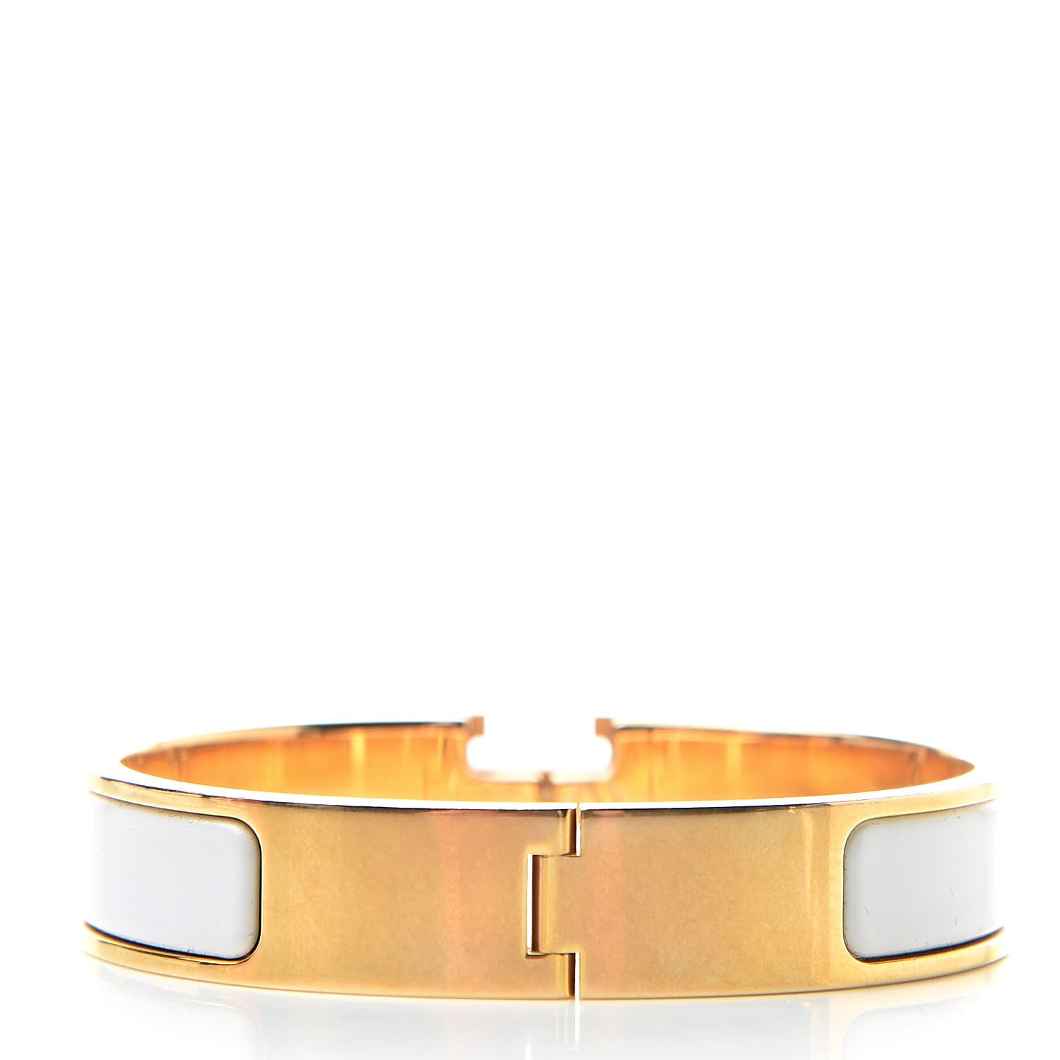 Hermes Enamel Narrow Clic Clac H Bracelet PM White 3 of 6