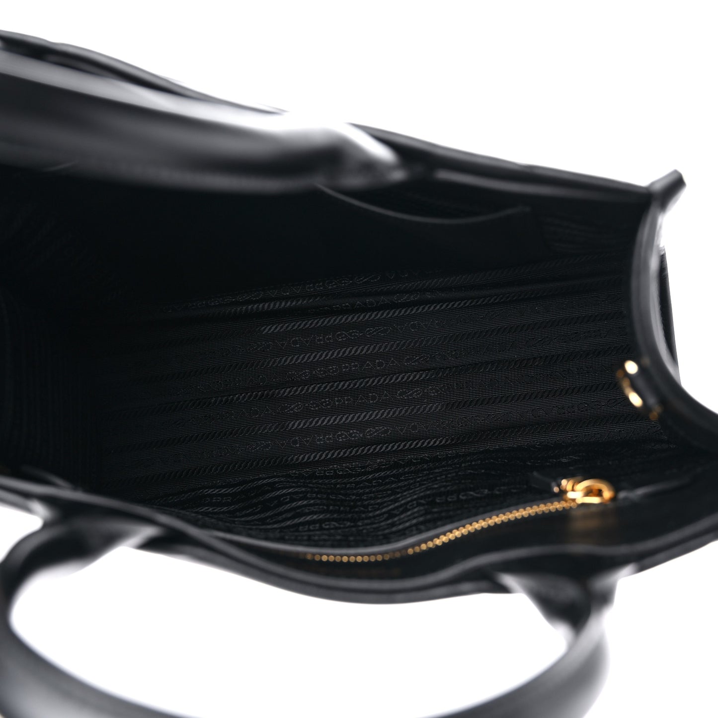 Soft Calfskin Triangolo Symbole Embossed Small Tote Black