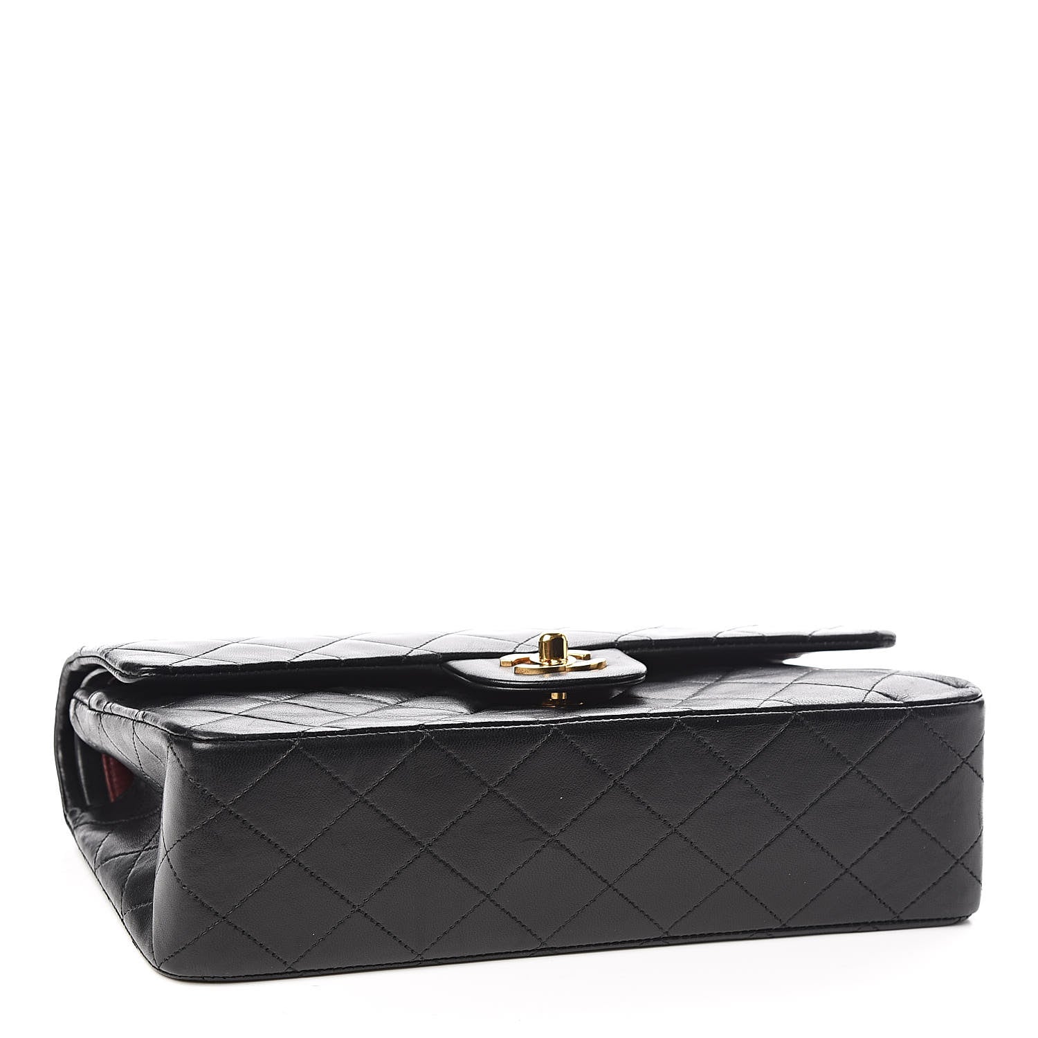 Chanel Lambskin Quilted Medium Double Flap Black 4 of 13