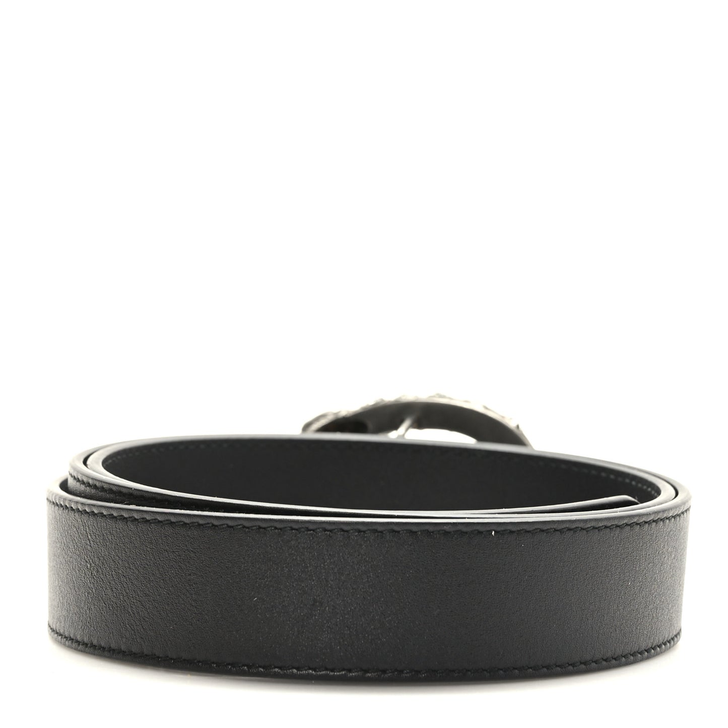 Moon Calfskin Crystal Dionysus 30mm Belt 90 36 Black Black Diamond