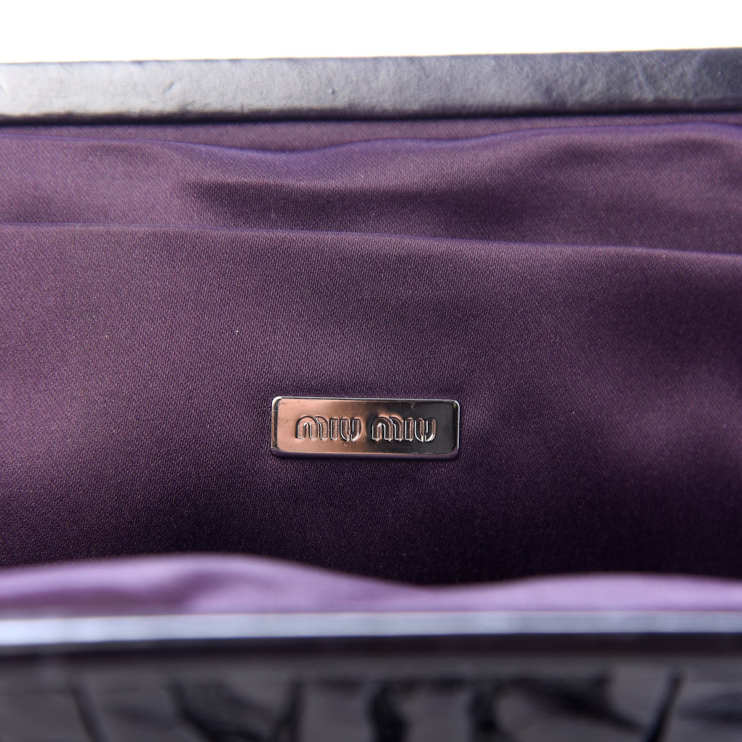 Vitello Lux Matelasse Flap Pochette Bluette