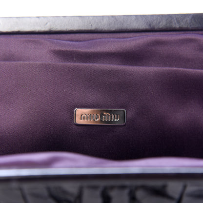 Miu Miu Vitello Lux Matelasse Flap Pochette Bluette 6 of 7